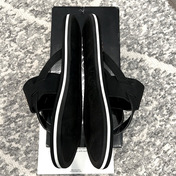 🖤 Ralph Lauren Rosalind Black Sandals in Size 6! - Picture 4 of 9